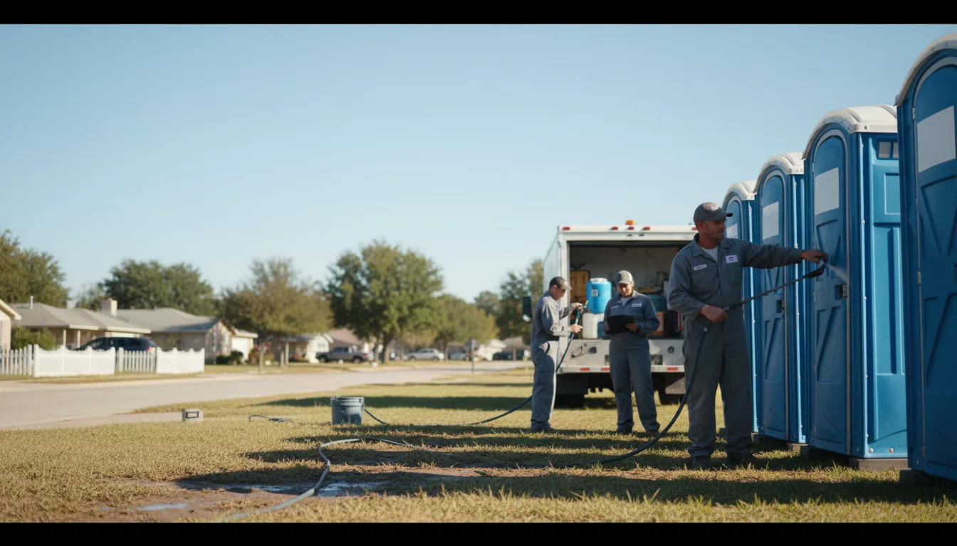 Long-Term Portable Toilet Rental in Hallieford, VA near me